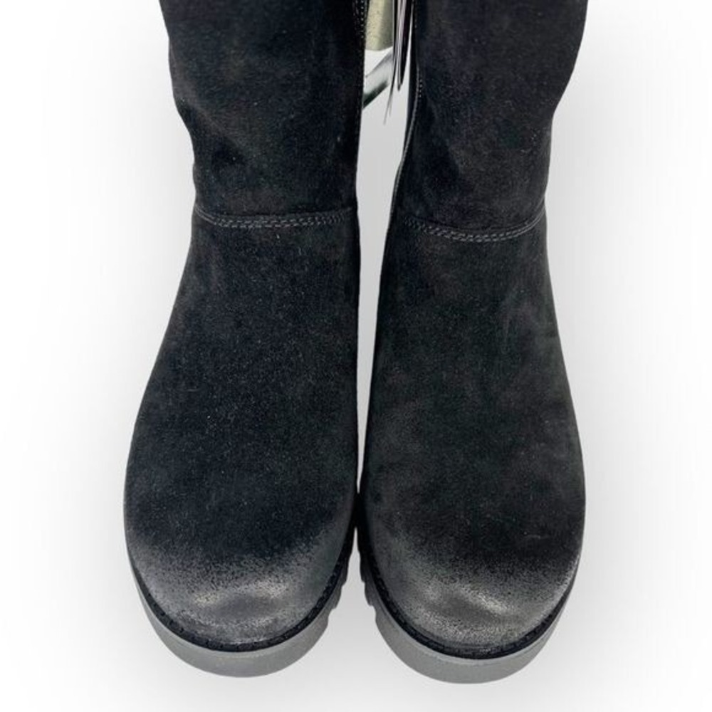 Bionica NIB Canita Black Suede Sherpa-Lined Waterproof Boot - size 7 All-Weather - Picture 9 of 11